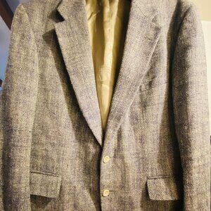 Chaps by Ralph Lauren 100% wool, Woven in Great Britain Beige Wool Tweed Blazer